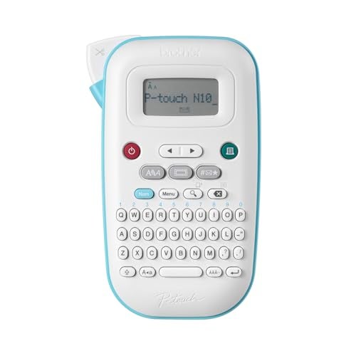 brother صانع الملصقات المحمول Brother P-Touch PT-N10، محمول ويطبع، شريط ملصقات مخصص P-Touch Btag ~½” (12mm) واسع - Image 1