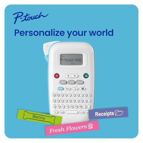 brother صانع الملصقات المحمول Brother P-Touch PT-N10، محمول ويطبع، شريط ملصقات مخصص P-Touch Btag ~½” (12mm) واسع - Image 2