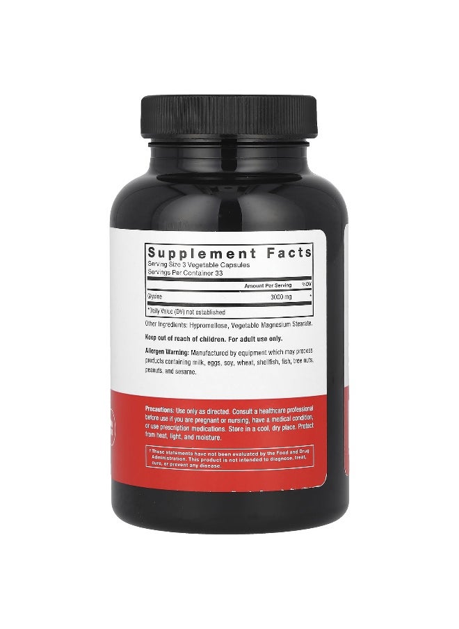 Force Factor - Force Factor, Glycine, 3,000 mg, 100 Vegetable Capsules (1,000 mg per Capsule) - Image 1