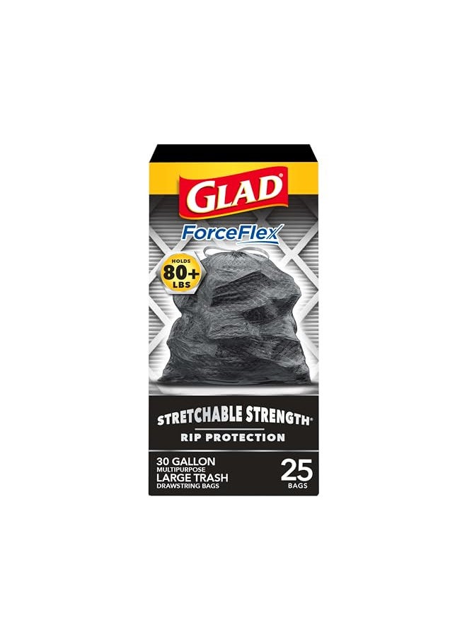 Glad Dual Defense Large Drawstring Trash Bags - 30 Gallon - 25 Count (Packaging May Vary) - pzsku/ZF456653C488F4CA307F2Z/45/_/1728156697/dd4c56e7-800a-4287-b6b7-f4bea5ce2329