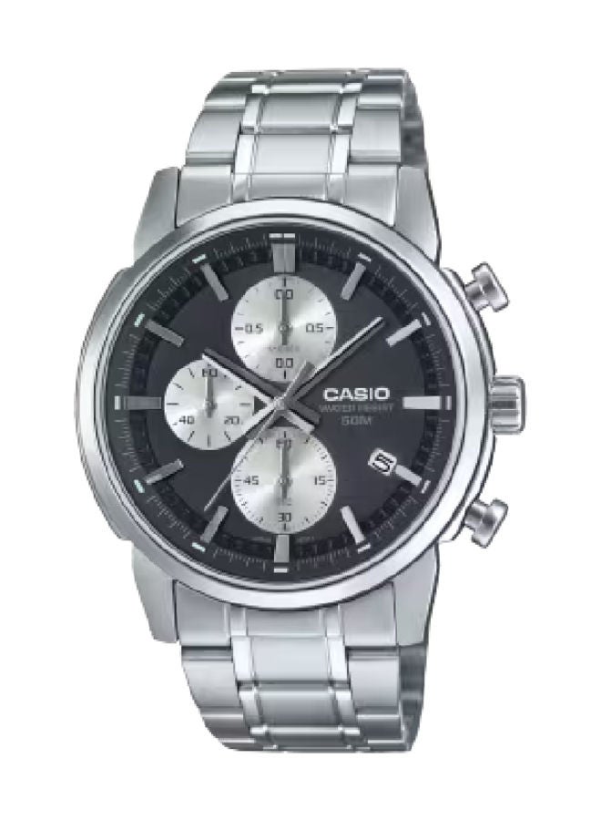 CASIO Stainless Steel Chronograph Wrist Watch  MTP-E510D-1A2VDF - Image 1