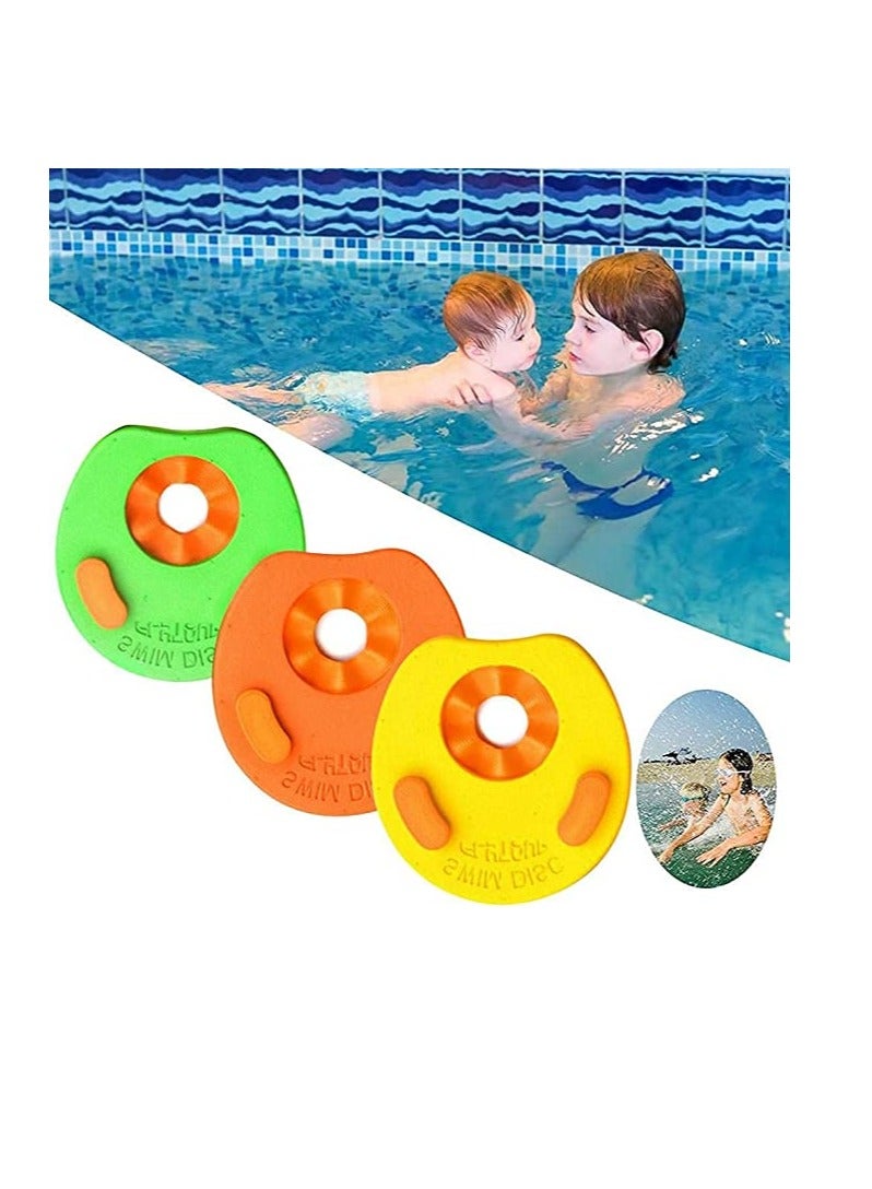 SYOSI عوامات ذراع السباحة من رغوة EVA، أساور عائمة، أجنحة مائية لعوامات ذراع السباحة للأطفال من 4 إلى 14 سنة، دوائر سباحة للأطفال، مستلزمات السباحة لصيف 6 قطع - Image 2