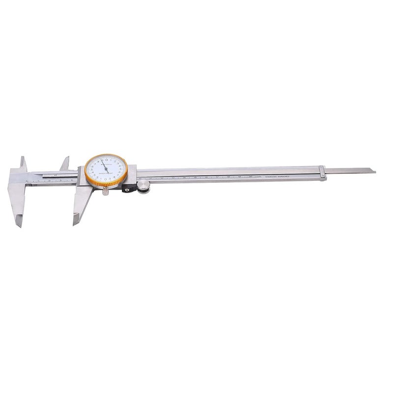 Vernier Caliper, Digital Caliper Measuring Tool, 0‑200mm Dial Caliper Steel Vernier Caliper with Depth Rod, Manual Measuring Gauge with Clear Scales for DIY,Household, Silver - Image 4