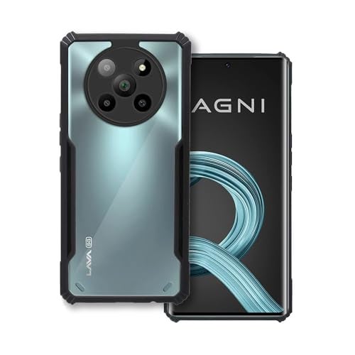 Plus 360 Degree Protection Black Border Back Cover for Lava Agni 2 5G - Black - Image 1