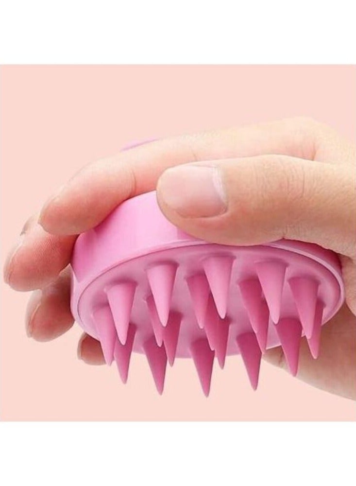 Flexible Silicone Brush For Cleaning And Massaging Scalp-1pc - Image 5