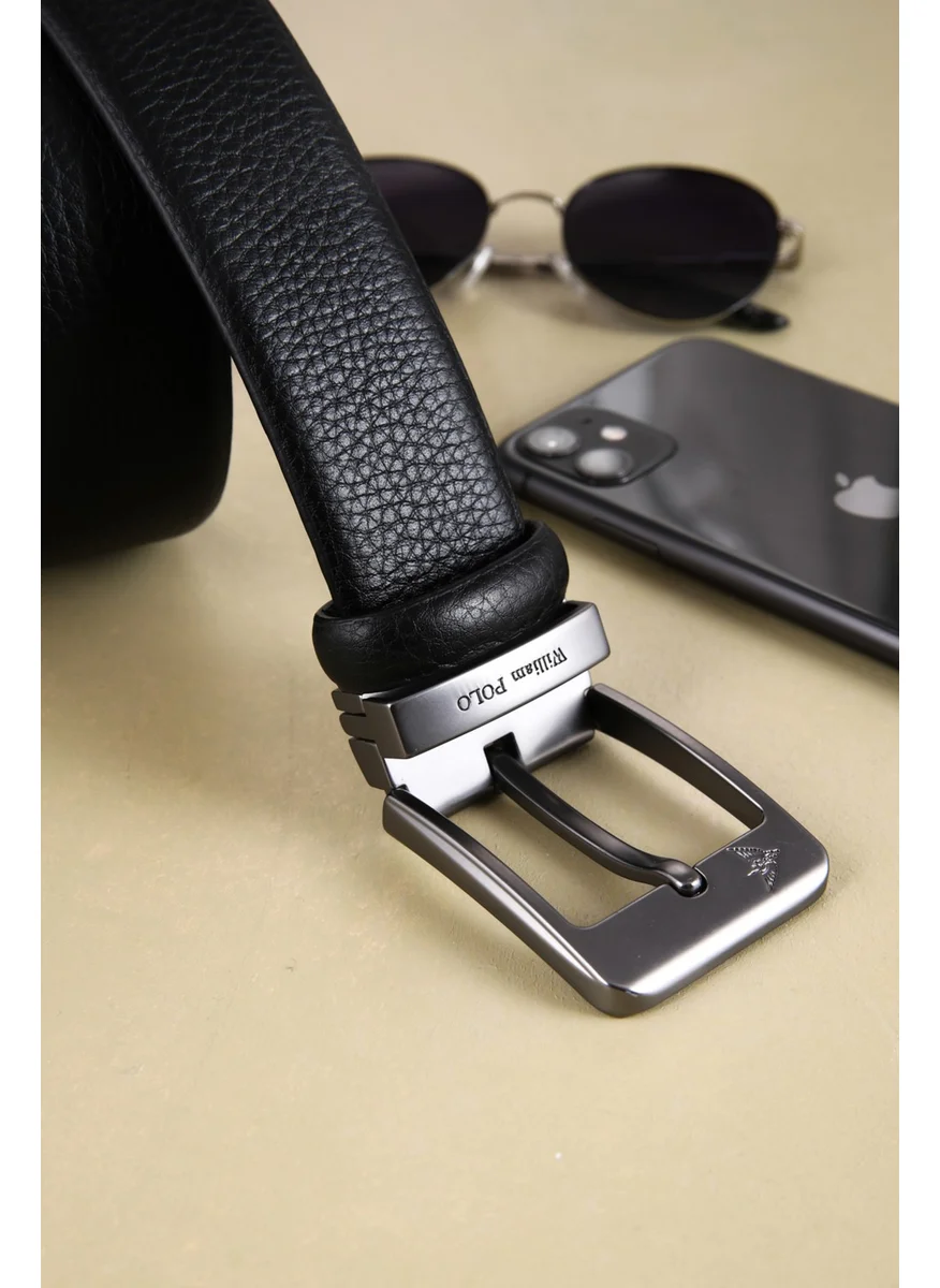 William Polo Williampolo Premium Italian Leather Men's Belt