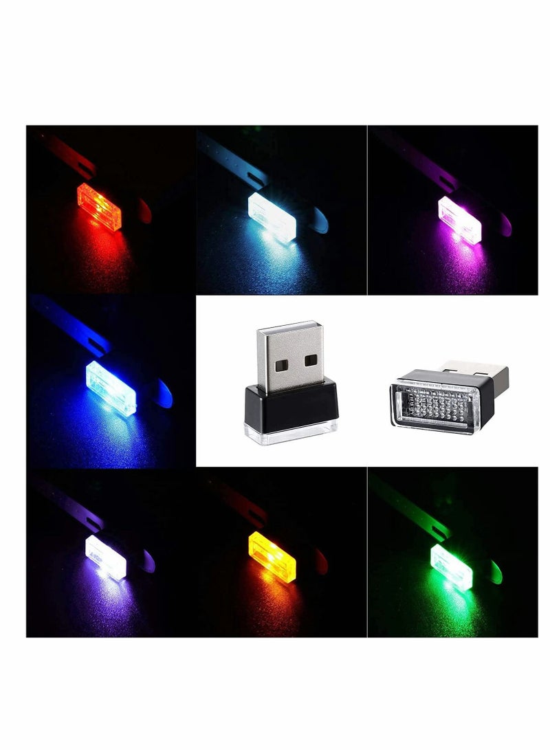 Loquat Car Atmosphere LED Light USB Mini Interior Ambient Lighting Kit Universal Interior Computer Wireless Decorative Lights (7 Colors) - Image 3