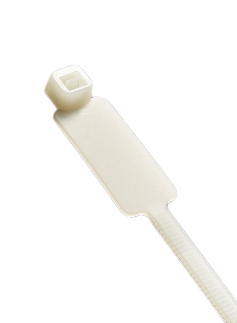 KSS Marker Cable Ties, UL Approved Nylon 66, 94V-2, Labeling Cable Ties - 100 Pieces/Pack - Image 1
