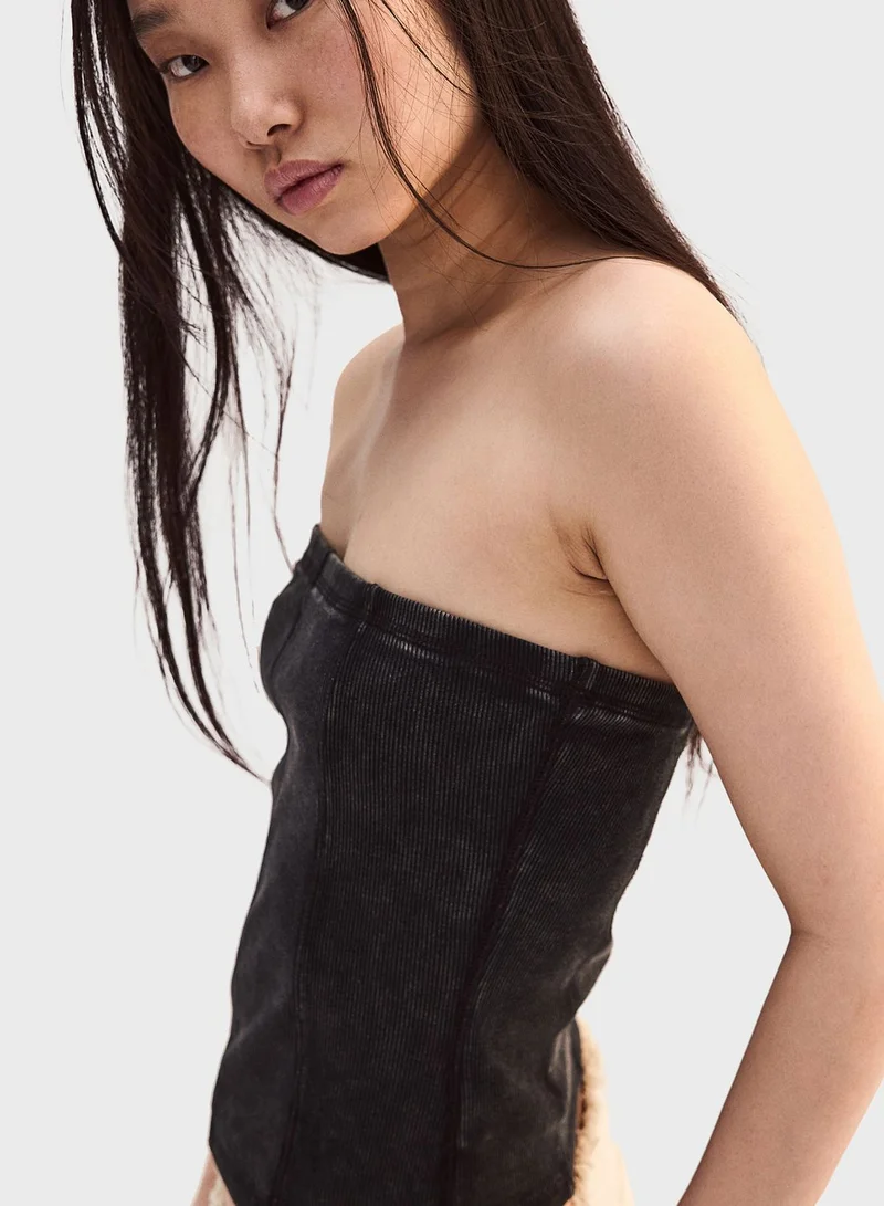 اتش اند ام Ribbed Tube Top
