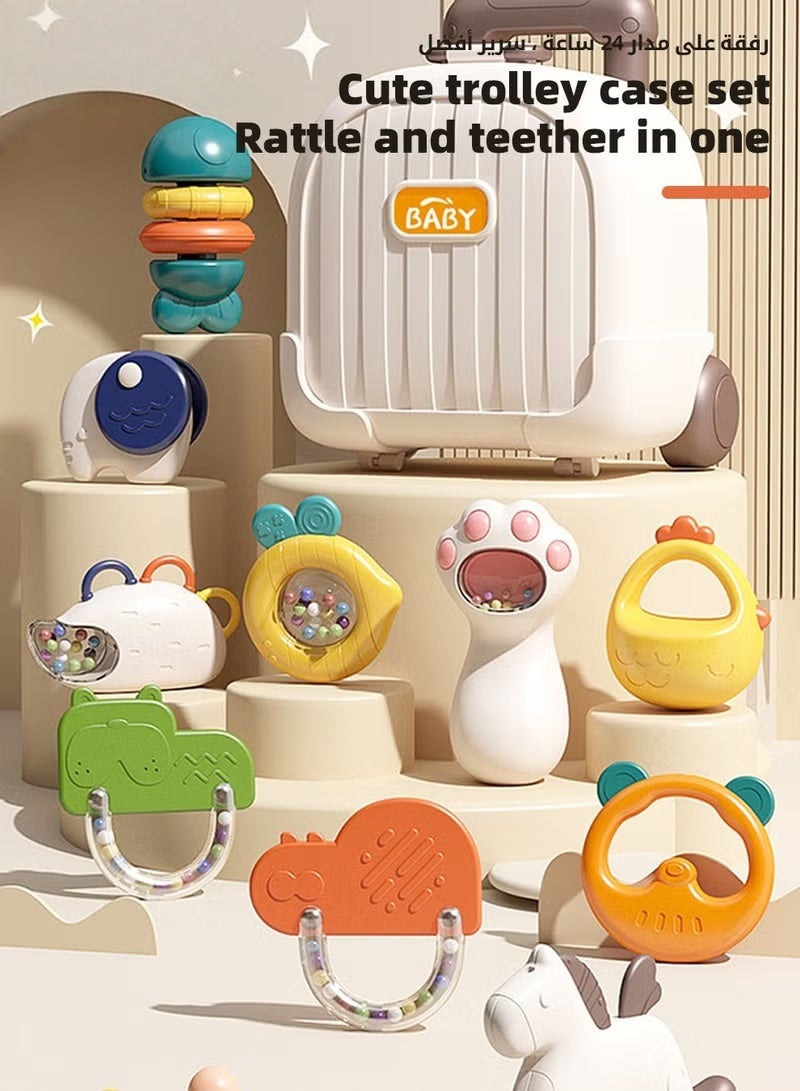 HOOKOR 11 PCS Baby Rattle Toy, Infant Teething Toys, Baby Teethers Set With Storage Box, Babies Toys Gifts for Boys And Girls 0-3-6-12-18 Months, Early Educational Toy Set - Image 2