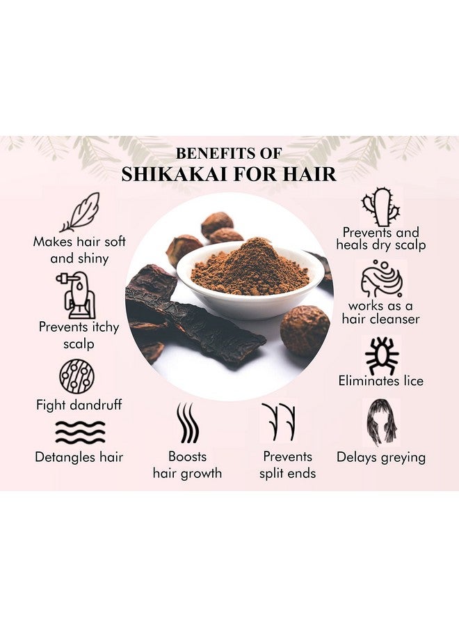يورفيداشري مسحوق شيكاكاي من أيورفيداشري، ١٠٠ غرام | مسحوق قرون فاكهة الأكاسيا كونسينا | منظف ومرطب طبيعي للشعر | نباتي | غير معدل وراثيًا | نباتي تمامًا - Image 4