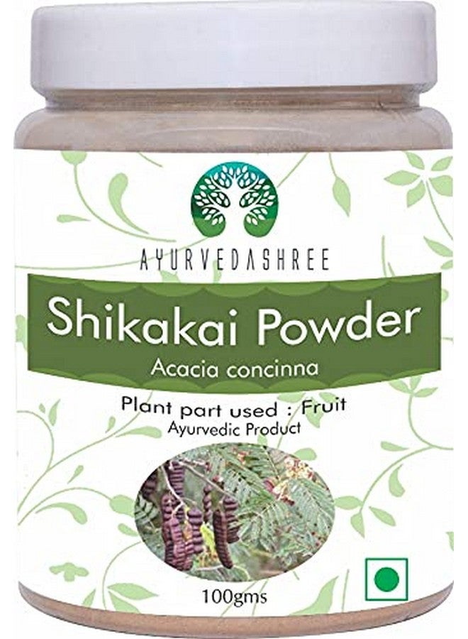 يورفيداشري مسحوق شيكاكاي من أيورفيداشري، ١٠٠ غرام | مسحوق قرون فاكهة الأكاسيا كونسينا | منظف ومرطب طبيعي للشعر | نباتي | غير معدل وراثيًا | نباتي تمامًا - Image 1