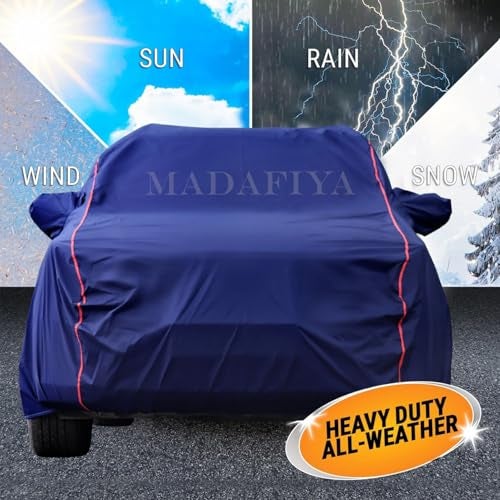 MADAFIYA Heavy-Duty Car Cover for Compatible with Toyota Urban Cruiser Hyryder (2023 to 2025 All Models) Deluxe Car Protection Cover – Waterproof & UV-Resistant All-Season Exterior Protection - Image 3