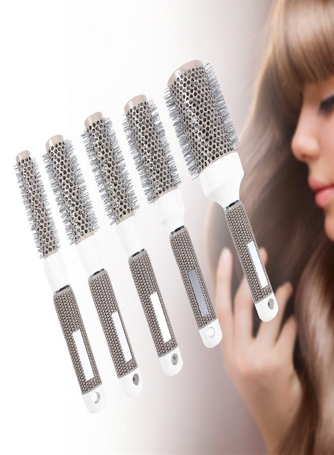 Bewinner Round Hair Brush, Ionic Thermal Hair Brush Detangling Hair Comb for Men or Women Hair Blow Drying Curling Styling Set of 5 Sizes (32mm) - Image 1