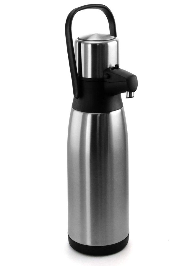 Megachef Warm Beverage Airpot Tall Silver Top Hot Water Dispenser for Coffee and Tea, 3 Quart - Image 1