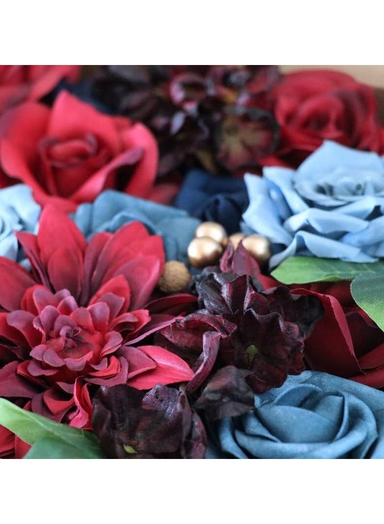 GT-Wheel Artificial Flowers Combo Box Silk Fake Faux Flower Centerpieces for DIY Wedding Cake Topper Floral Arrangements  - Image 3