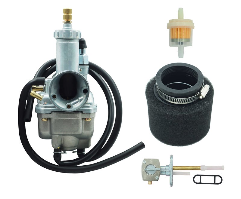 DABAZUALY Carburetor for KAWASAKI BAYOU 220 KLF220 1988-1998,Bayou 250 KLF250 Carb 2003-2011 with air Filter and Fuel Gas Petcock Valve Switch - Image 1