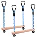 BeneLabel 2 Pcs Ninja Monkey Bars for Obstacle Course Bars 250LB Capacity Trapeze Swing Bar for Slackline Wood  Ropes Swing Set Bars for Kids  Teens Ninja Line Backyard Blue - Image 4