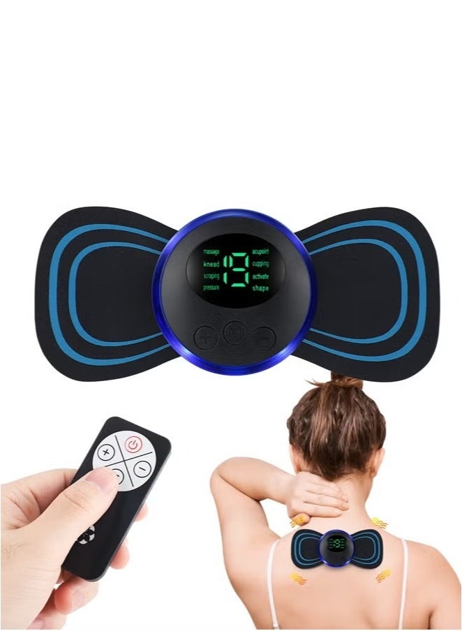Generic 5 Pcs Microcurrent EMS Mini Massage Device - EMS Bioelectric Acupoints Massager Lymphatic Drainage Massage Pad Cordless Portable Mini Electric EMS Neck Massager for Pain Relief  - Image 5