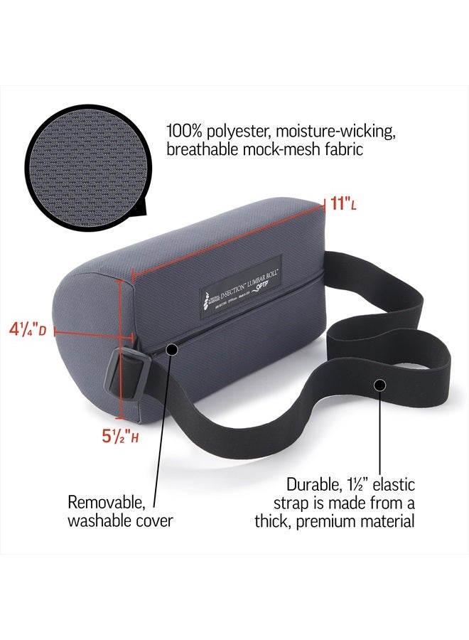 OPTP The Original McKenzie D-Section Lumbar Roll – USA-Made Low Back Lumbar Support Pillow for Office, Back Pillow for Car and Travel. The Preferred Lumbar Pillow of Physical Therapists.  - Image 4