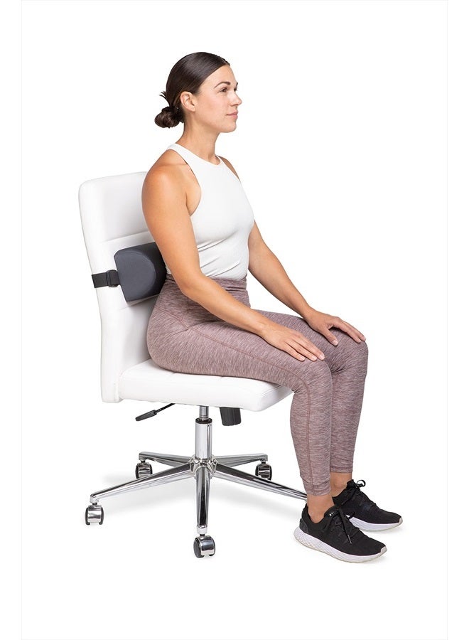 OPTP The Original McKenzie D-Section Lumbar Roll – USA-Made Low Back Lumbar Support Pillow for Office, Back Pillow for Car and Travel. The Preferred Lumbar Pillow of Physical Therapists.  - Image 2
