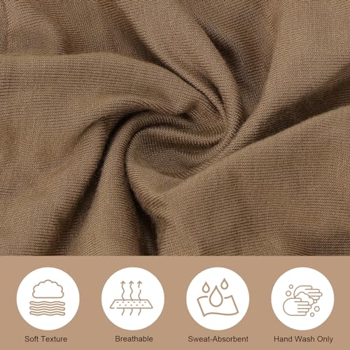 XEPST 4 PCS Hijab Undercap for Women, Islamic Muslim Under Hijab Cap Cross Turban Underscarf Solid Color Undercap Bonnet Inner Head Scarf Head Wraps Hair Turbans for Women Chemo Headwear Sleep Cap - Image 5