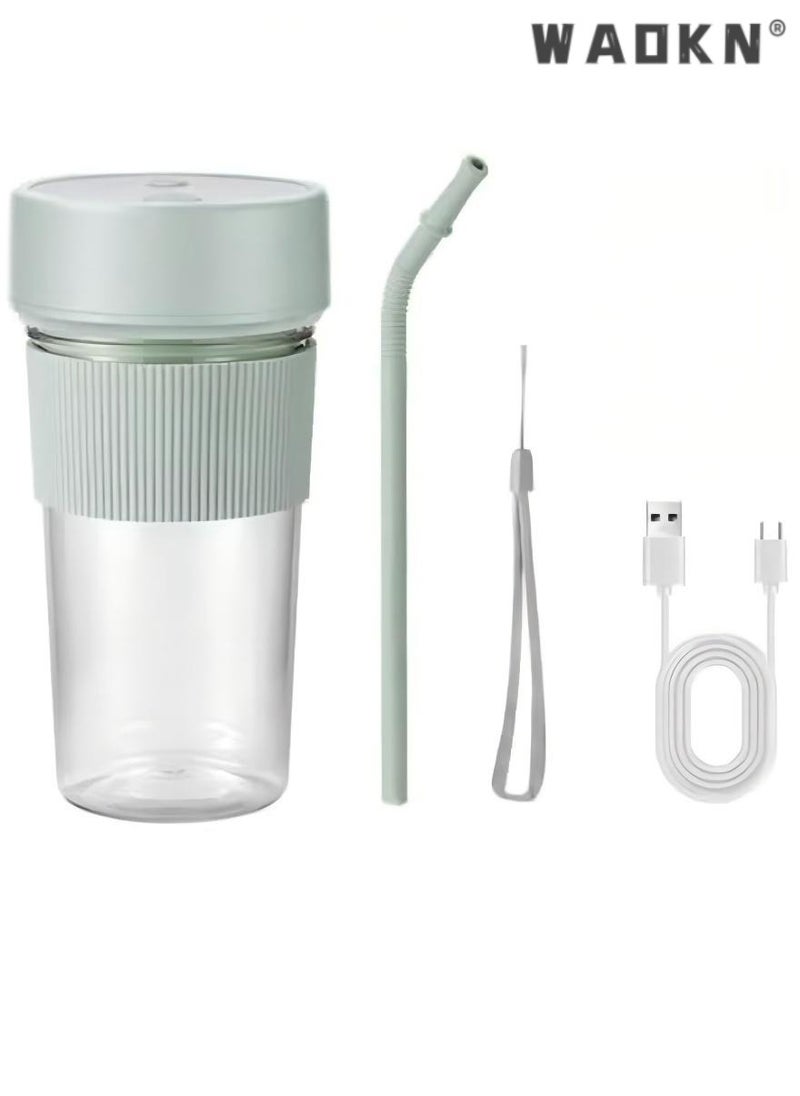 WAOKN - Portable Blender, Home Blender Juicer (350ml), Milkshake Blender Portable Blender Personal Blender Portable Electric Juicer Kettle Bottle for Shakes,Portable USB Blender Smoothie maker - Image 1