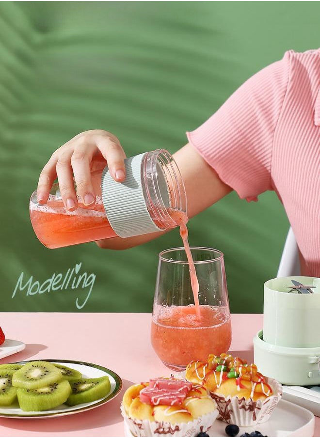 WAOKN - Portable Blender, Home Blender Juicer (350ml), Milkshake Blender Portable Blender Personal Blender Portable Electric Juicer Kettle Bottle for Shakes,Portable USB Blender Smoothie maker - Image 1