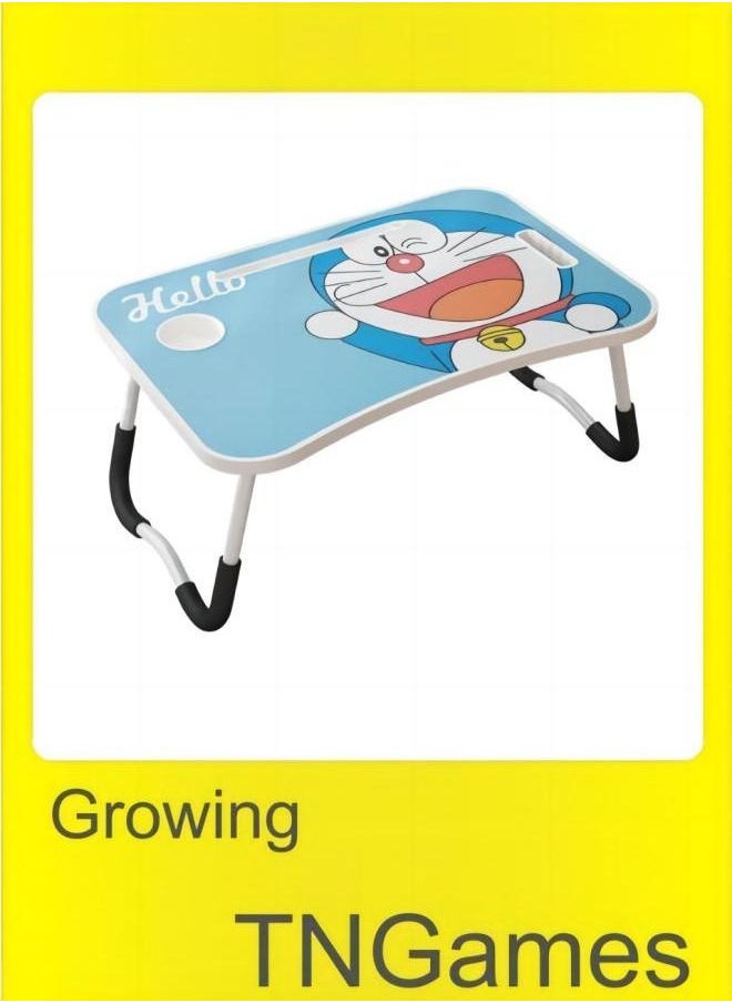 Folding Laptop Table With iPad And Cup Holder Doraemon 60*40*28cm 