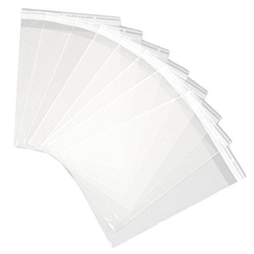 Hustar 100 Pcs Clear Self Sealing Cello Cellophane Bags Bakery Candle Soap Cookies Poly Bags 6x9 inch - Image 2