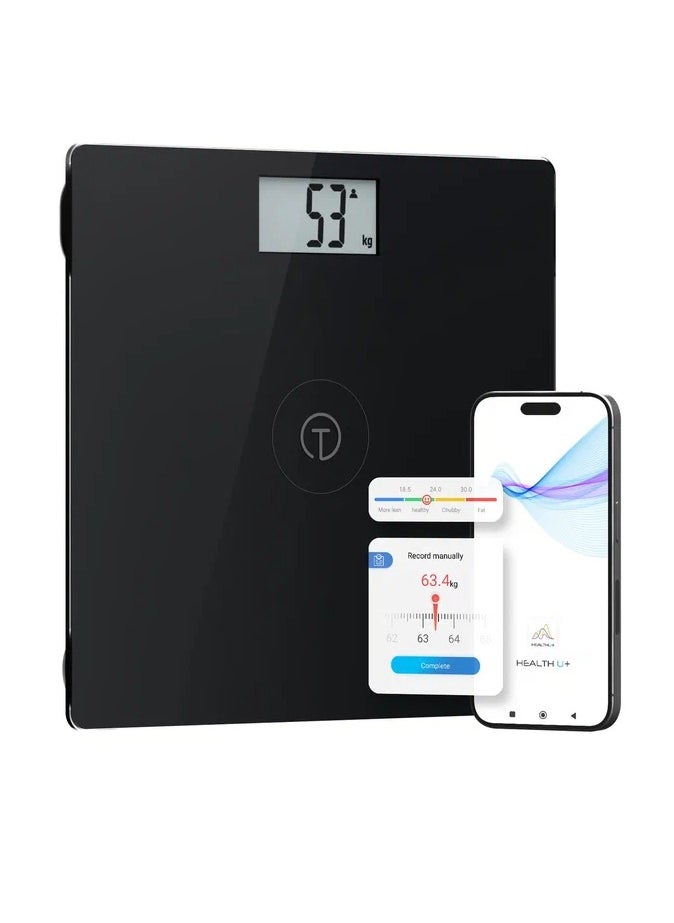 Titan Electronics T Electronics Smart Digital Bathroom Scale for Body Weight 500lbs - Weighing Scale Machine with New Baby Mode - Essential for Weight Balance - Black  - Image 1