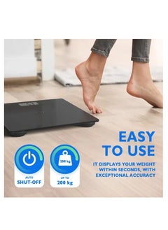 Titan Electronics T Electronics Smart Digital Bathroom Scale for Body Weight 500lbs - Weighing Scale Machine with New Baby Mode - Essential for Weight Balance - Black  - Image 4