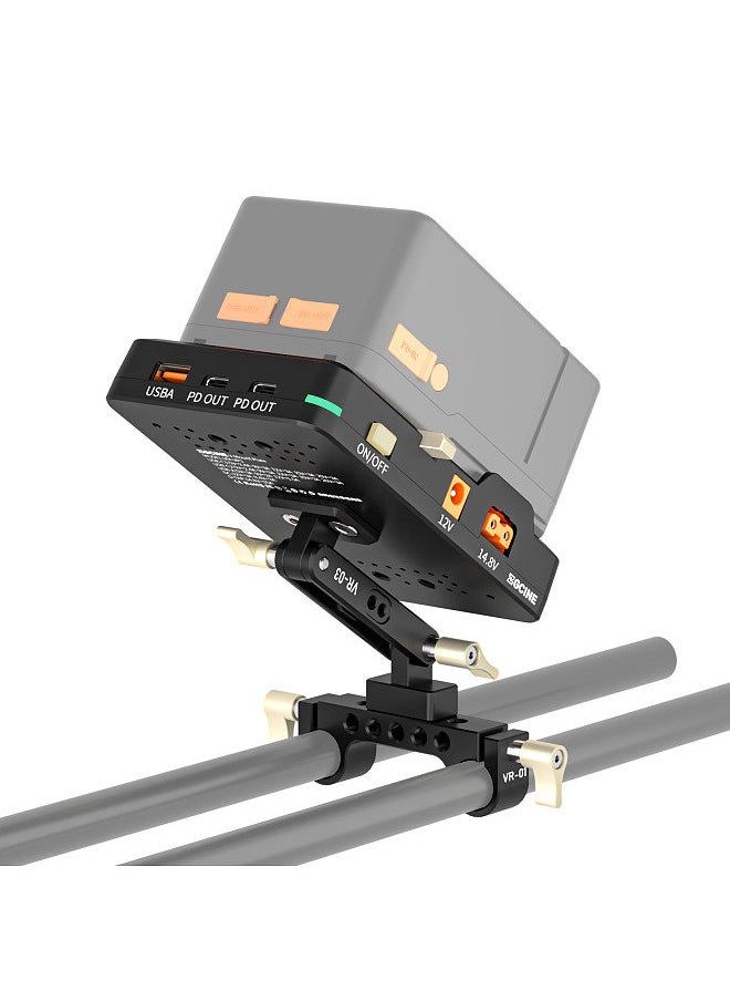 ZGCINE - ZGCINE VM-VP1 Kit 2 V Mount Battery Plate V Lock Battery Adapter Plate Support Type-C PD Fast Charging / USB-A/ 14.8V D-TAP/ 12V DC/ 8.4V DC Multiple Outputs - Image 1