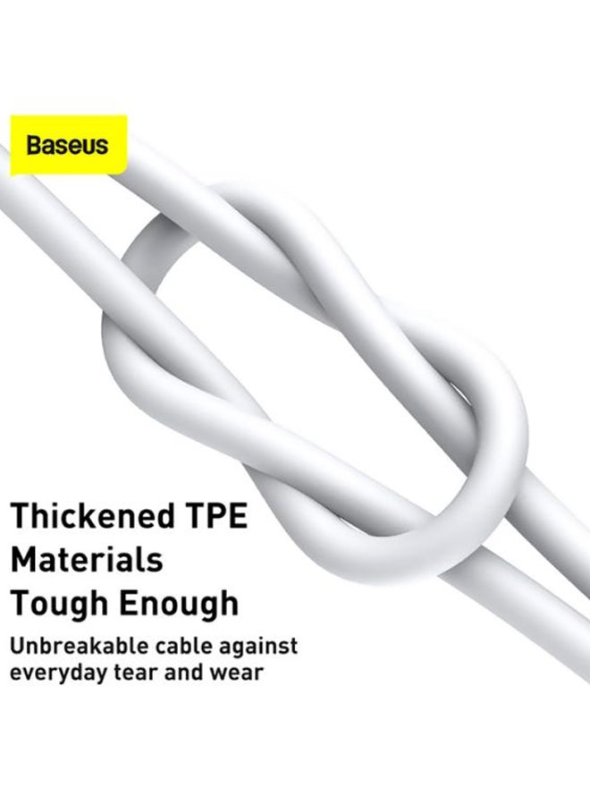 بيسوس كابل USB-C بقدرة 66 وات من سلسلة سوبيريور، كابل نقل بيانات من USB A إلى Type C متوافق مع سامسونج جالاكسي ونينتيندو سويتش وهواوي ميت بوك إكس برو، وآي باد ميني 6 إلخ. بطول مترين أبيض - Image 5
