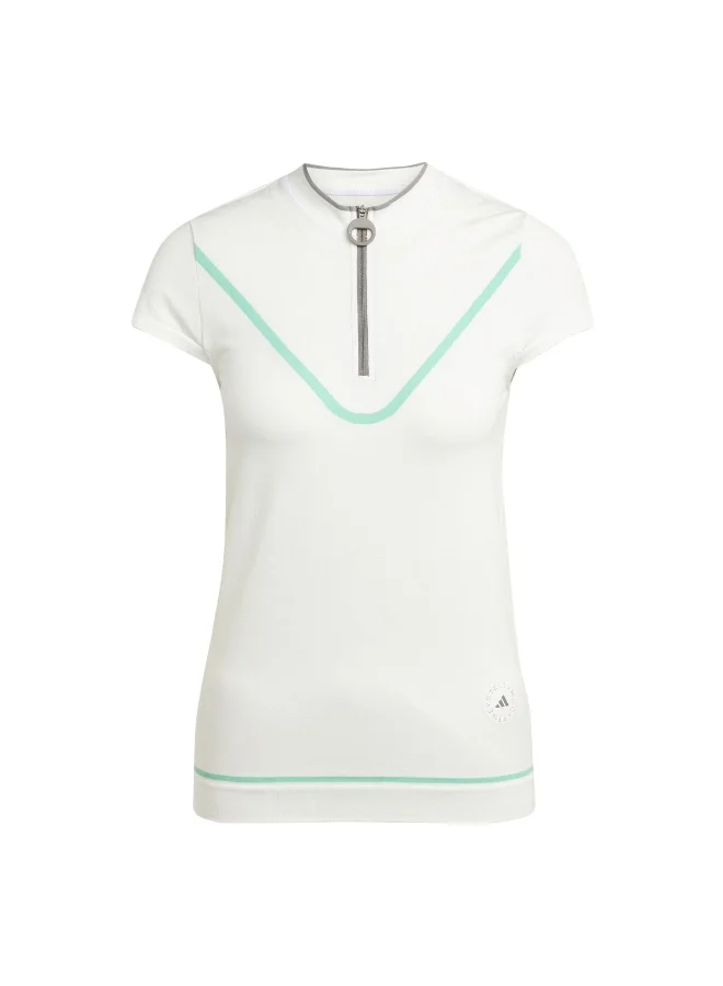 Adidas Adidas Asmc Golf Polo White T-Shirt (Short Sleeve) T-Shirts For Women