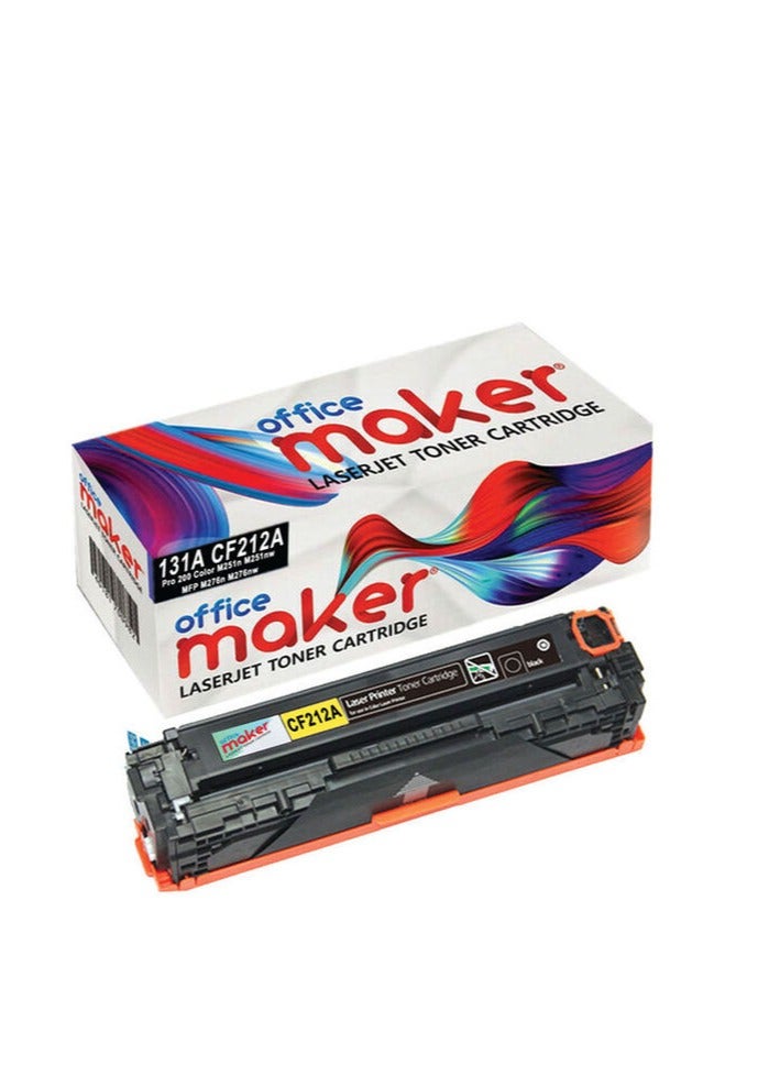 Office Maker Laserjet Toner Cartridge For HP MFP M276nw M251 M276n Printer Yellow - Image 1