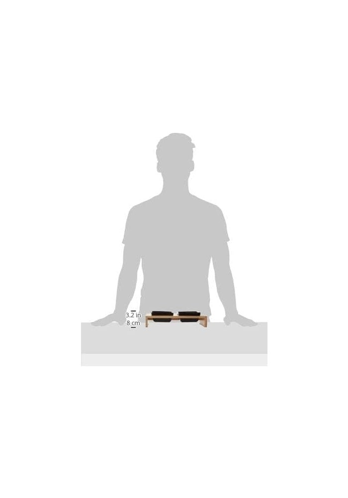 Trixie Ceramic Dog Bowls on Wooden Stand - 2x200ml - Image 2