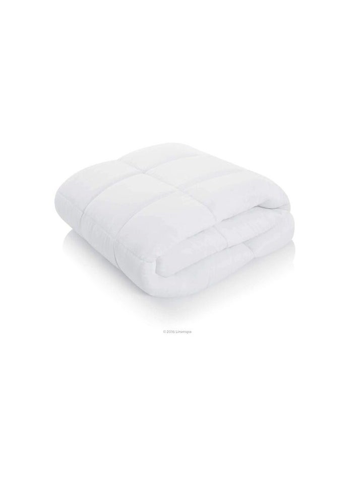 DEEP SLEEP Every Night Deep Sleep White Stripe Microfiber Quilt 85 GSM White (Full - W 200 X L 200)  - Image 2