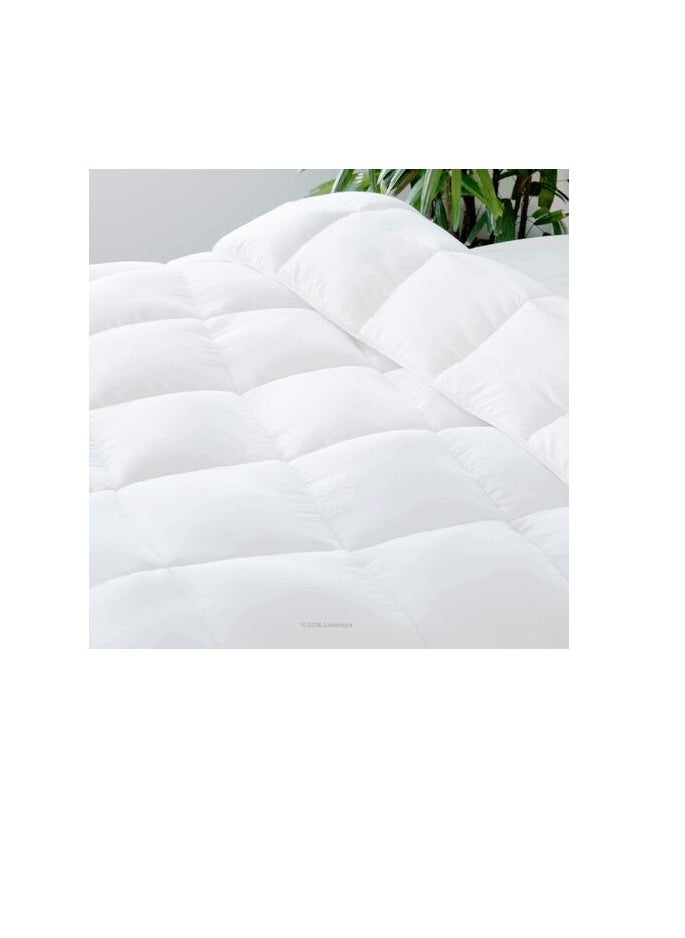 DEEP SLEEP Every Night Deep Sleep White Stripe Microfiber Quilt 85 GSM White (Full - W 200 X L 200)  - Image 3