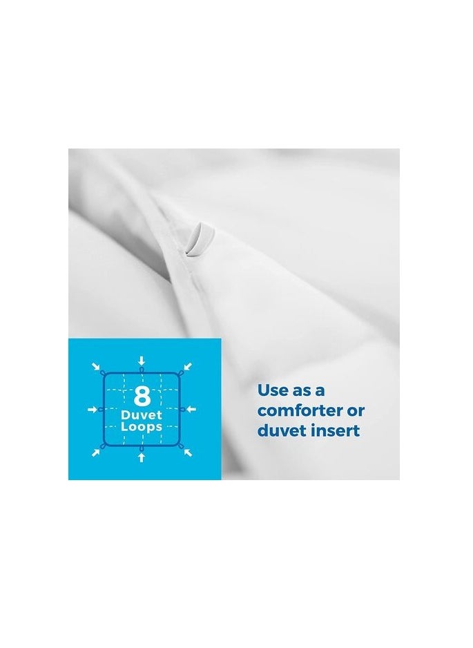 DEEP SLEEP Every Night Deep Sleep White Stripe Microfiber Quilt 85 GSM White (Full - W 200 X L 200)  - Image 5