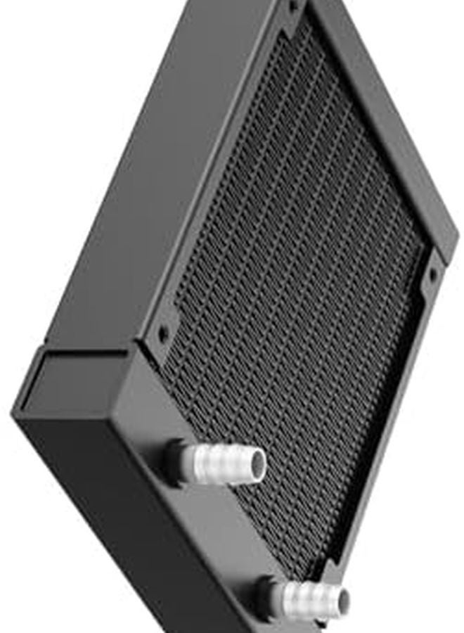 مشتت حرارة ماء للألومنيوم للكمبيوتر الشخصي مقاس 120 مم، مقطع منخفض، منفذ خيط 1/4 بوصة، ملحق تبريد سائل - Image 4