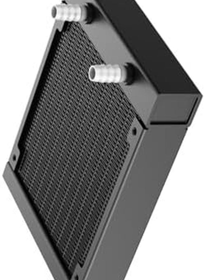 مشتت حرارة ماء للألومنيوم للكمبيوتر الشخصي مقاس 120 مم، مقطع منخفض، منفذ خيط 1/4 بوصة، ملحق تبريد سائل - Image 2