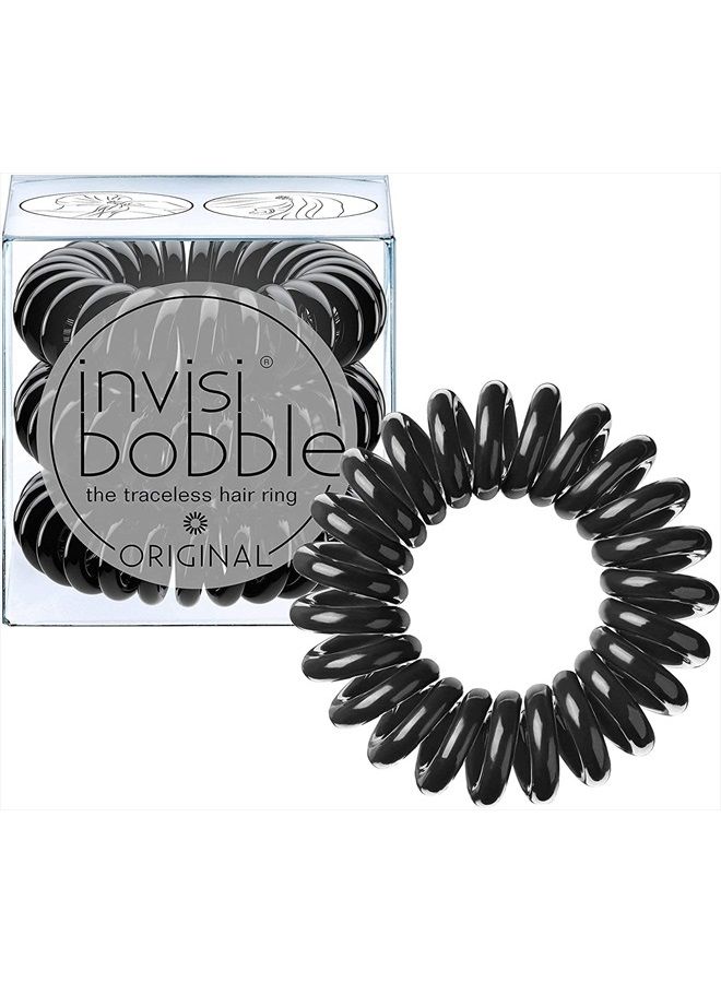 invisibobble Original Traceless Hair Ties, Elastic Hair Band with Strong Grip, Non-soaking, Hair Accessories for Women (Pack of 3) - Image 1
