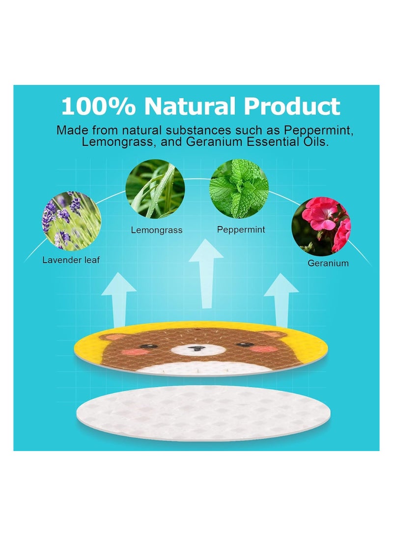 Dubkart Mosquito Repellent Stickers, 120 Counts Mosquito Patches Stickers for Kids Adult, Natural Pure Essential Oil for Kids Children Adults Camping Travel Outdoors and Home - Image 3