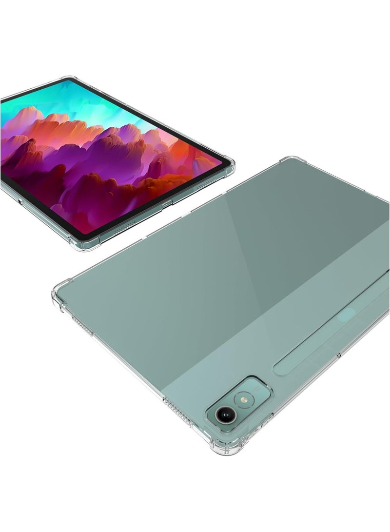 Clear Case Cover for Lenovo Tab P12 12.7 inch (2023), Air Hybrid Slim Fit Shockproof Crystal TPU Protective Case Cover for Lenovo Tab P12 12.7 inch - Image 4