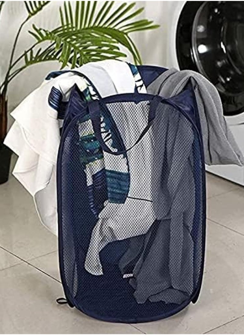 Raxoom - Collapsible Laundry Hamper with High Carbon Steel Frame – Foldable Pop-Up Laundry Basket,| Heavy-Duty Space-Saving Laundry Bag for Home, College Dorm, Travel Storage - Image 1