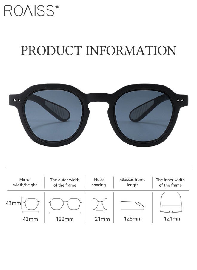 roaiss - Round Polarized Sunglasses for Kids, UV400 Protection Cute Beach Holiday Sun Glasses with Lightweight Flexible TPEE Frame for Boys Girls and Children Age 3-12, 43mm - Image 1