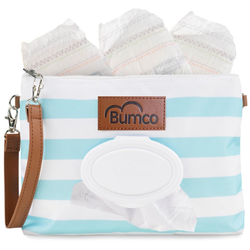 Baby Bum Brush Bumco Diaper Clutch Portable Wipes Dispenser Travel Essential Airtight Refillable Wipes Container Diaper Bag Purse
