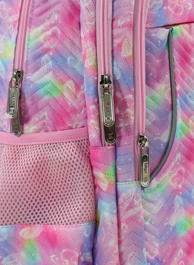 Migo Hearts Backpack 18 Inches – Pink - Image 3
