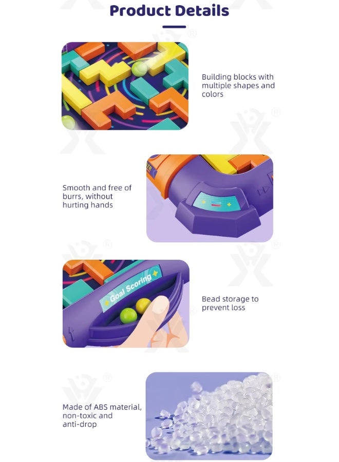 DAT Craze Maza DIY Balance Maze Board Game for Kids, Tabletop Labyrinth with Balls, 1–2 Players, Age 4+ - Image 3